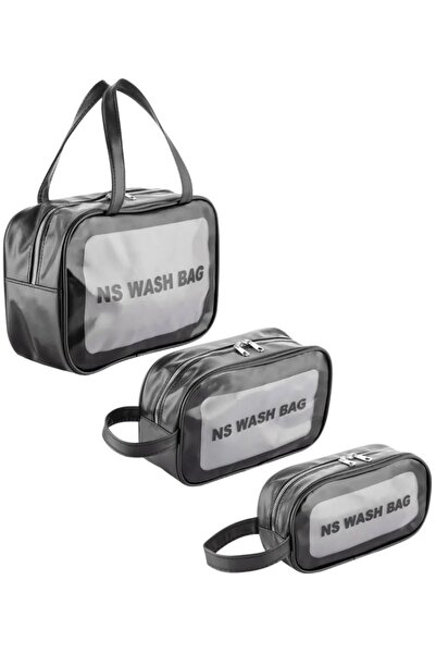 NS reliable Мега комплект за грим за пътуване от 3 части - чантичка за баня и козметика с голям капацитет