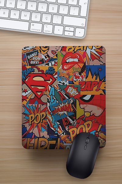 Ludios PopArt Collage Забавна подложка за китка Подложка за мишка