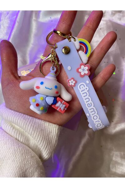 SANRIO 1 Piece Cinnemarol Keychain, Cute Gift Keychain Bag Ornament