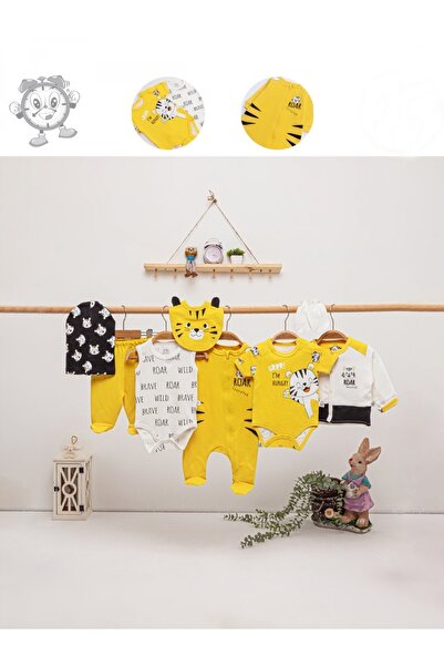 Bebelove 8-Piece Tiger Patterned Hospital Discharge Set and Bodysuit Set for ...