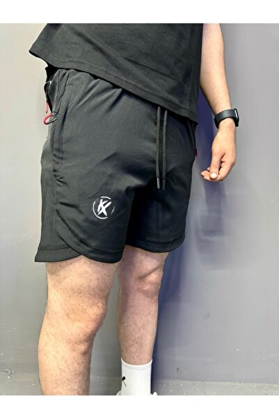 KXSPOR KX SPOR ŞORT / Antrenman Şort ‘SİYAH VE GRİ'