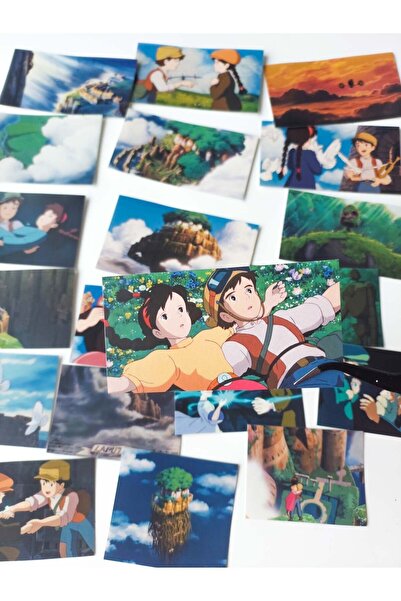 sticker Gökteki Kale Laputa Sticker Seti / Ghibli Studio Temalı Scrapbook & J...
