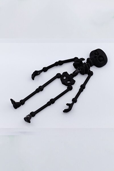 petadora لعبة متحركة مع شكل هيكل عظمي بشري أسود