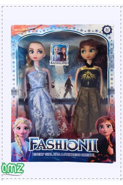 OMZ Karlar Ülkesi Anna Elsa Şarkı Söyleyen Et Bebekler Ve Elsa Saç Taç Asa Se...