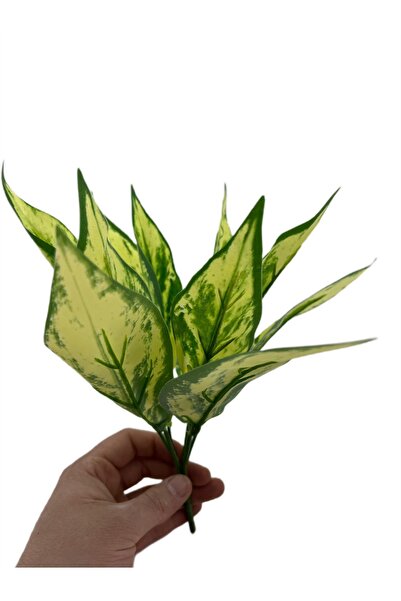 DDPEST D.6 Dallı Dekoratif Yapay Çiçek 6 Dal Demet Yapay Yaprak 25 cm-D