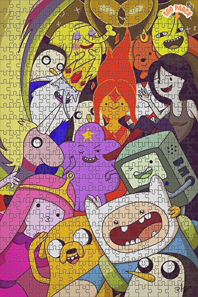 Teona Ahşap Renkli Karakter Karmaşası Dekoratif Çift Katlı Çerçeveli Asılabil...