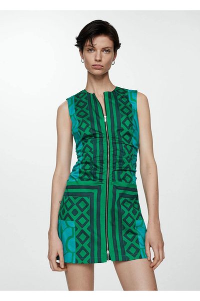 MANGO Woman Rochie cu model cu fermoar