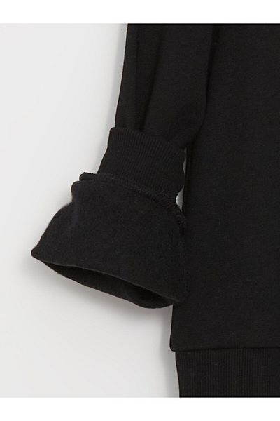 LC Waikiki Dívčí mikina s dlouhým rukávem s novoročním motivem Crew Neck