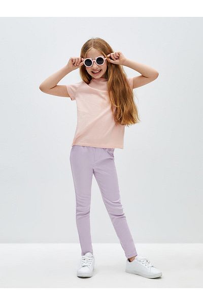 LC Waikiki LCW Kids Fete - Tricou de bază cu mânecă scurtă cu decolteu