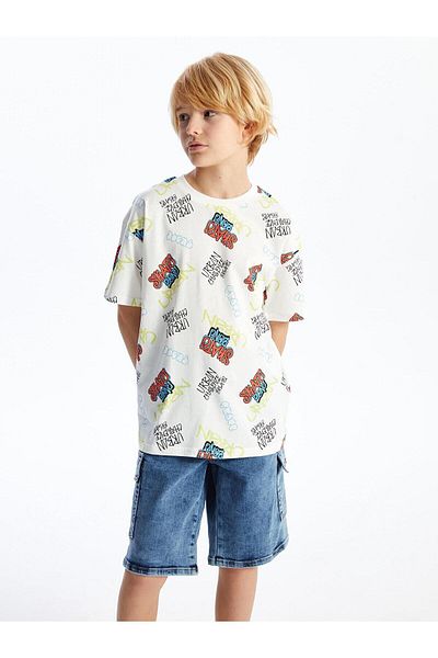 LC Waikiki Μπλουζάκι για αγόρι - LCW Kids, Άνετη εφαρμογή, Crew Neck