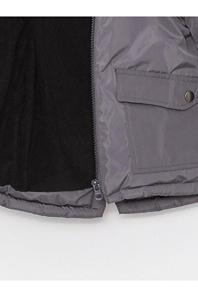 LC Waikiki LCW baby Kapüşonlu Uzun Kollu Basic Erkek Bebek Mont