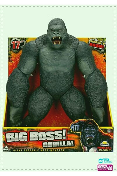 OMZ Clash Büyük Patron Goril 43cm 17 inc Kız Erkek Cocuk Egitici Montessori O...