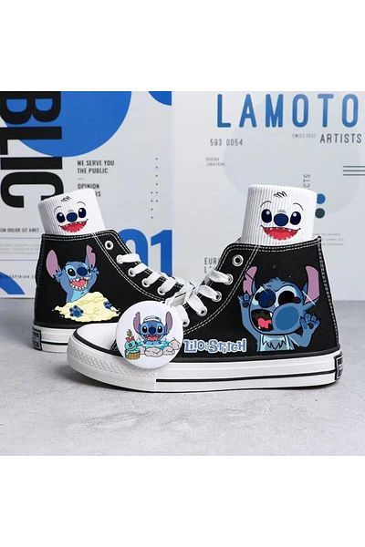 Touz Moda Stitch Patterned Canvas Shoes