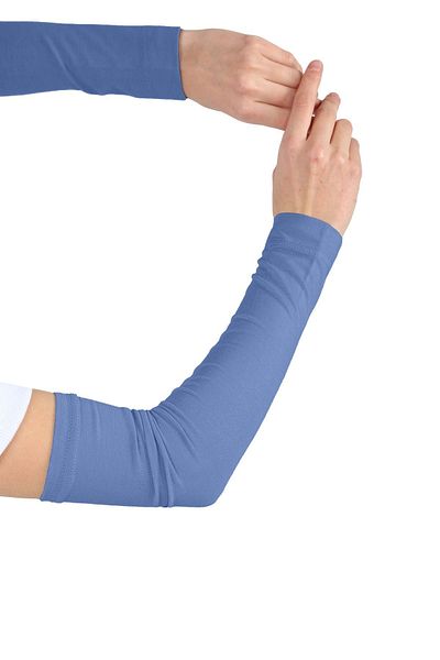 Ecardin Indigo Hijab Combed Cotton Sleeves - Practical Plain Prayer Sleeves