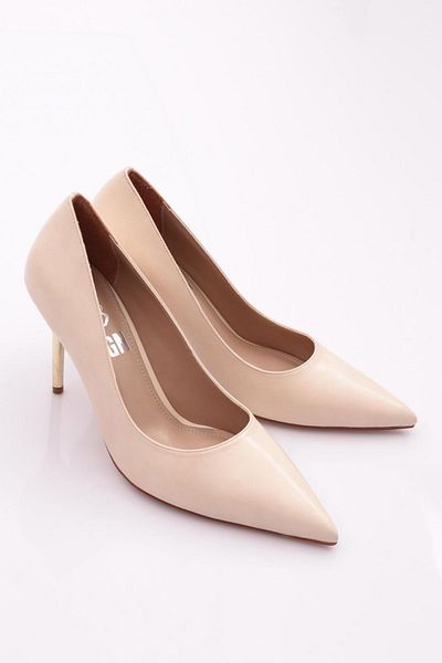 DGN Dámské boty na podpatku model Nude Color 3725