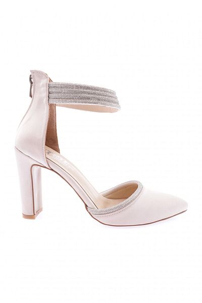 DGN Beige Scuba Women's Heeled Shoes - 315-23y