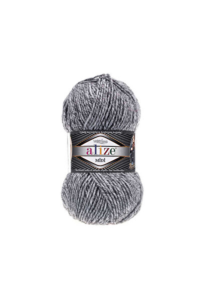 Alize Superlana Midi - 25% Wool, 75% Acrylic, 100g, 170m 801 Jaspe Gray