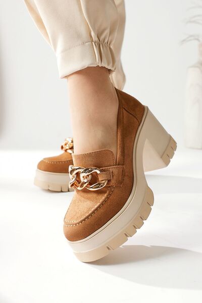 Limoya Дамски мокасини на платформа от велур Majnor Mink