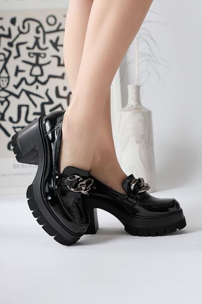 Limoya Pantofi casual de damă Chanpen cu cataramă neagră cu platformă