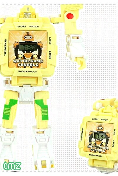 OMZ Dönüşebilen Robot Saat Oyun Konsolu Kız Cocuk Erkek Cocuk Egitici Montessori Oyuncaklar