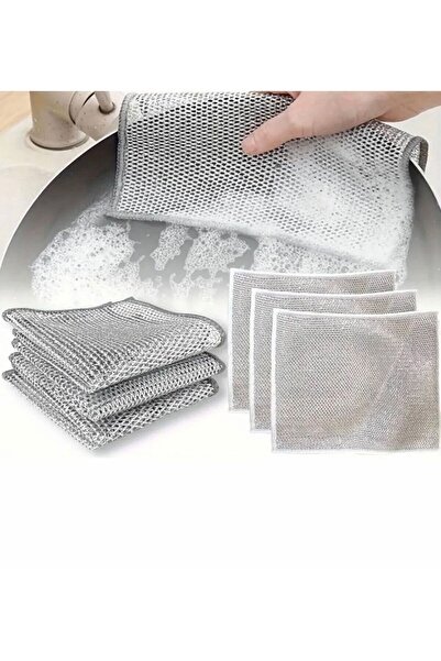 FASTSELLER 3 قطع من أسلاك قماش إينوكس - طقم قماش للأطباق