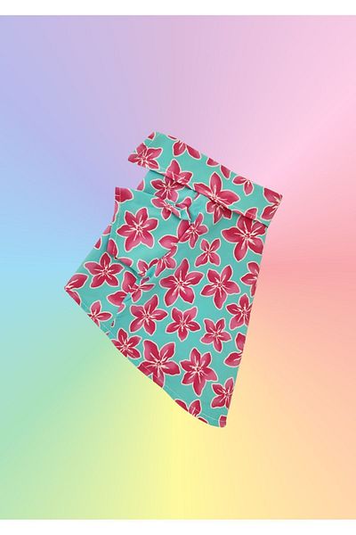 Oli and Lui Lilac Floral Patterned Dog Shirt