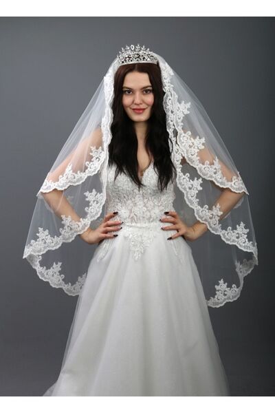 paris in paris Rochie de mireasă albă cu dantelă franceză - Două straturi și ...