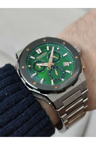 Quantum PWG1081-370 Steel Cord Men's Wristwatch Function 1898