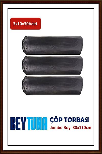 Beytuna Jumbo Size Strong Garbage Bag - 30 Pieces (80x110cm)