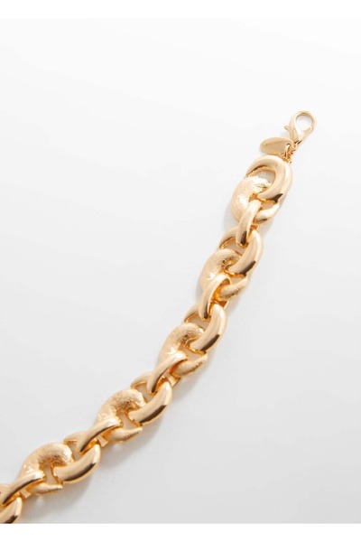 MANGO Woman Κολιέ με αλυσίδα υφής