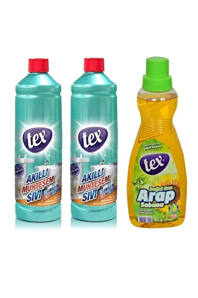 Tex Akıllı Muhteşem Sıvı 975 ml 2 Adet ve Arap Sabunu 1 Adet X (1 Lt)
