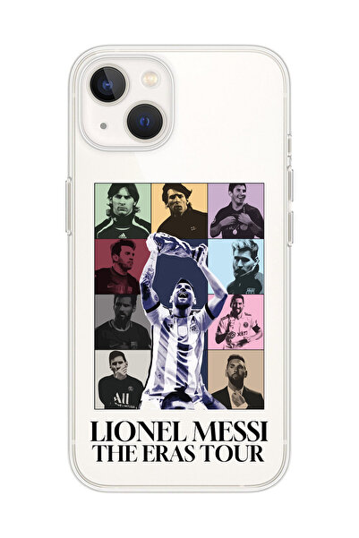 SUPER FRAME Iphone 14 Uyumlu Lionel Messi Tasarımlı Şeffaf Telefon Kılıfı