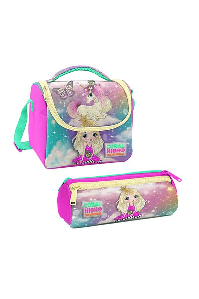 Yaygan Coral High Kids Thermo Lunch Bag 11733 + Pencil Bag 22033