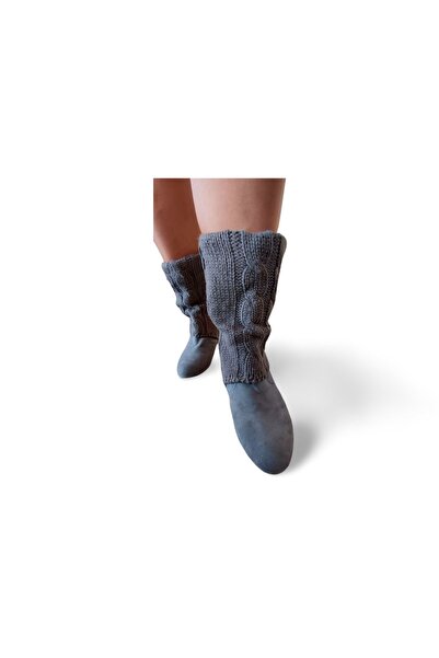 Bestella BESTELLE Marka Örgü & Süet Tasarımlı Bot-Çizme