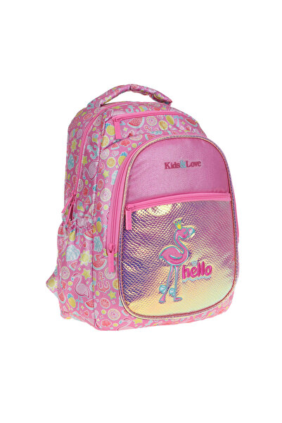KAUKKO Kids&love Sırt Çantası Aynalı-simli Flamın L5098