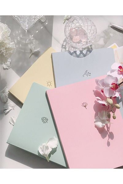 AKILLICA Unlined Notebook Set 4 Notebook Set Soft
