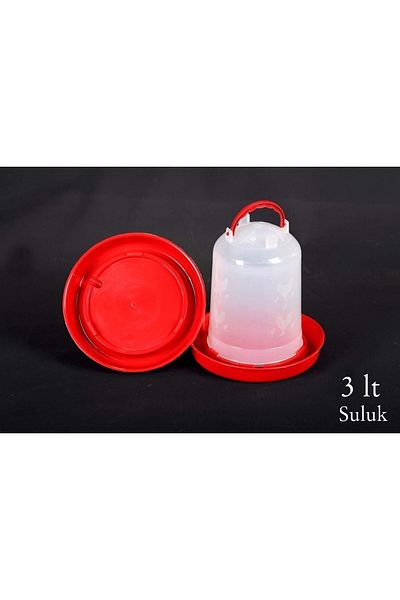 Petshop 3 Liter Chicken and Chick Feeding and Water Bottle Set - Will Be Sent in One