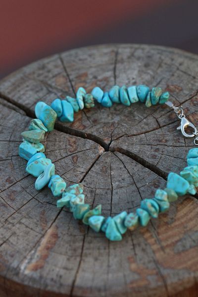 Paganca Turquoise Natural Stone Full Loop Bracelet