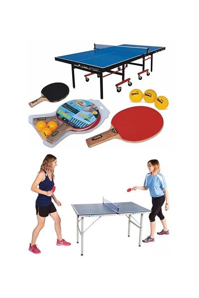 Kenpool Table Tennis Game Team Set 2 Rackets 3 Balls Table Tennis Racket Ball