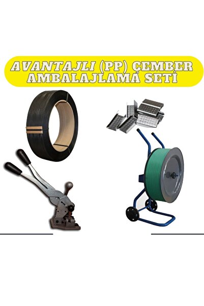 Tanpet Kazançlı 12'Lik Siyah Polyester Çember Kullanım Seti 1.Kalite