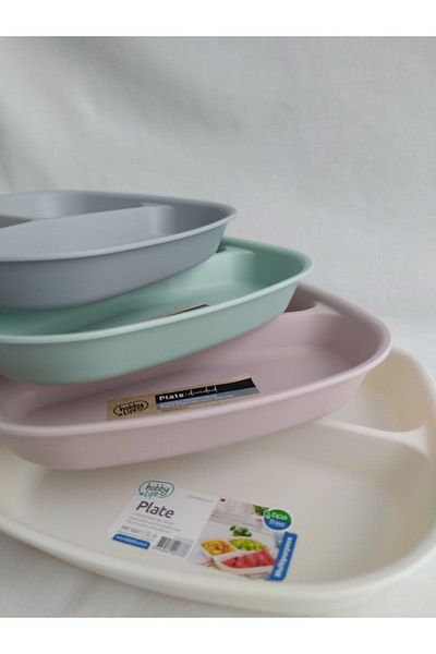 ÖZCAN TİCARET PAZARLAMA Reis 10 Pieces Breakfast Plate - 3 Compartment Plate