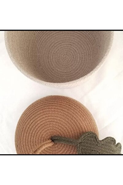 afralya home Acorn Figured Cord String Basket, Acorn Storage Box