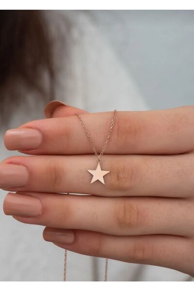 Uno Di Famiglia Gold Yellow Star Pendant Y2K Necklace
