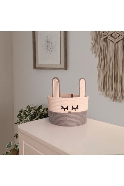 afralya home 23 см Кошик для дитячої кімнати з кролячими вухами/фігуркою, багатофункціональний органайзер