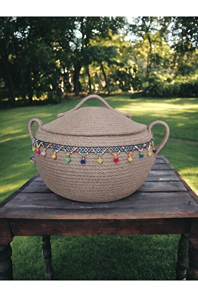 Wicker Basket Lid Wicker Basket Organizer Organizer Decorative Organizer (Wicker)