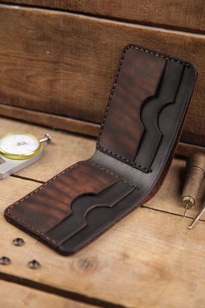 New Coast Leather 1900's Μινιμαλιστικό Ανδρικό Πορτοφόλι - Γνήσιο Δέρμα Χειροποίητο