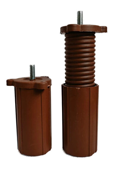 Mis Orta Mobilya Koltuk Kanepe Baza Destek Ayağı Tek Adet Ceviz 14-19 Cm  Aya...