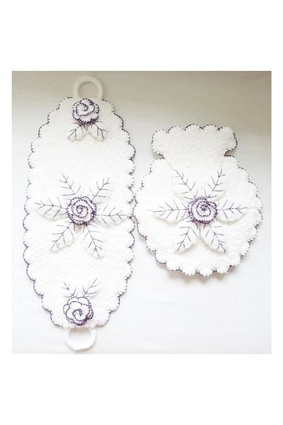 Oiz Story Hand Knitted Purple Set of 2 Bath Loofah (dowry)