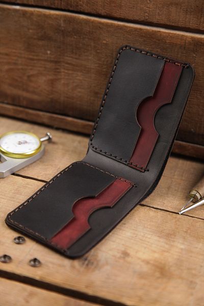 New Coast Leather 1900's Μινιμαλιστικό Ανδρικό Πορτοφόλι - Γνήσιο Δέρμα Χειροποίητο