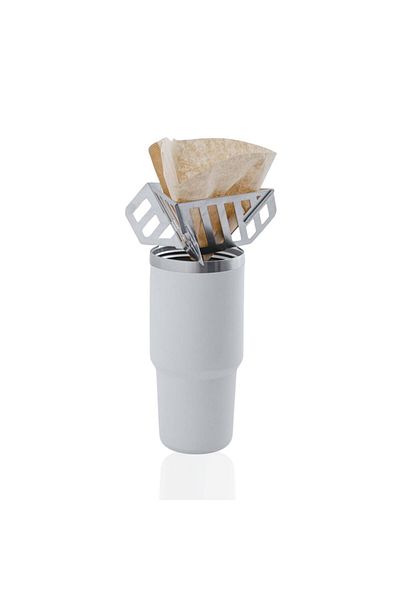 ON OFF KAMP Kamp Ve Macera Ekipmanları Coffee Brewing Apparatus Dripper with Carrying Wallet Orange